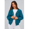 imagePRETTYGARDEN Womens Zip Up Hoodie Sweatshirt Y2K Fall Fashion Clothes Long Sleeve Loose Fit Pockets Casual Trendy JacketLake Blue