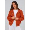 imagePRETTYGARDEN Womens Zip Up Hoodie Sweatshirt Y2K Fall Fashion Clothes Long Sleeve Loose Fit Pockets Casual Trendy JacketOrange