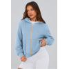imagePRETTYGARDEN Womens Zip Up Hoodie Sweatshirt Y2K Fall Fashion Clothes Long Sleeve Loose Fit Pockets Casual Trendy JacketSky Blue