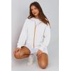 imagePRETTYGARDEN Womens Zip Up Hoodie Sweatshirt Y2K Fall Fashion Clothes Long Sleeve Loose Fit Pockets Casual Trendy JacketWhite
