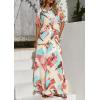 imagePRETTYGARDEN Womens 2 Piece Beach Vacation Outfit 2025 Casual Summer Floral Button Down Shirt Wide Leg Pants Matching SetsFloral White Multicolored
