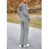 imagePRETTYGARDEN Womens 2 Piece Lounge Sets 2025 Fall Knitted Hoodie Pullover Tops Cargo Pants Matching Outfits TracksuitsGrey