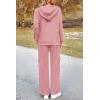 imagePRETTYGARDEN Womens 2 Piece Lounge Sets 2025 Fall Knitted Hoodie Pullover Tops Cargo Pants Matching Outfits TracksuitsLight Pink