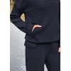 imagePRETTYGARDEN Womens 2 Piece Lounge Sets 2025 Fall Knitted Hoodie Pullover Tops Cargo Pants Matching Outfits TracksuitsNavy