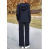 imagePRETTYGARDEN Womens 2 Piece Lounge Sets 2025 Fall Knitted Hoodie Pullover Tops Cargo Pants Matching Outfits TracksuitsNavy