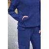 imagePRETTYGARDEN Womens 2 Piece Lounge Sets 2025 Fall Knitted Hoodie Pullover Tops Cargo Pants Matching Outfits TracksuitsRoyal Blue