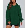 imagePRETTYGARDEN Womens Oversized Hoodie 2025 Spring Sweatshirt Long Sleeve Loose Trendy Outfits Casual Cute Pullover TopsDark Green
