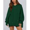 imagePRETTYGARDEN Womens Oversized Hoodie 2025 Spring Sweatshirt Long Sleeve Loose Trendy Outfits Casual Cute Pullover TopsDark Green