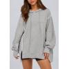 imagePRETTYGARDEN Womens Oversized Hoodie 2025 Spring Sweatshirt Long Sleeve Loose Trendy Outfits Casual Cute Pullover TopsGrey