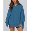 imagePRETTYGARDEN Womens Oversized Hoodie 2025 Spring Sweatshirt Long Sleeve Loose Trendy Outfits Casual Cute Pullover TopsGrey Blue