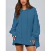 imagePRETTYGARDEN Womens Oversized Hoodie 2025 Spring Sweatshirt Long Sleeve Loose Trendy Outfits Casual Cute Pullover TopsGrey Blue