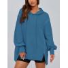 imagePRETTYGARDEN Womens Oversized Hoodie 2025 Spring Sweatshirt Long Sleeve Loose Trendy Outfits Casual Cute Pullover TopsGrey Blue