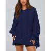 imagePRETTYGARDEN Womens Oversized Hoodie 2025 Spring Sweatshirt Long Sleeve Loose Trendy Outfits Casual Cute Pullover TopsNavy