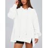 imagePRETTYGARDEN Womens Oversized Hoodie 2025 Spring Sweatshirt Long Sleeve Loose Trendy Outfits Casual Cute Pullover TopsWhite