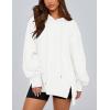 imagePRETTYGARDEN Womens Oversized Hoodie 2025 Spring Sweatshirt Long Sleeve Loose Trendy Outfits Casual Cute Pullover TopsWhite
