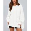 imagePRETTYGARDEN Womens Oversized Hoodie 2025 Spring Sweatshirt Long Sleeve Loose Trendy Outfits Casual Cute Pullover TopsWhite
