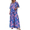 Floral Pink Blue