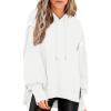 imagePRETTYGARDEN Womens Oversized Hoodie 2025 Spring Sweatshirt Long Sleeve Loose Trendy Outfits Casual Cute Pullover TopsWhite