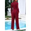 imagePRETTYGARDEN Womens 2 Piece Loungewear Long Sleeve Crop Top Wide Leg Palazzo Pants Set Tracksuits Casual OutfitWine Red