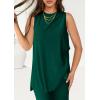 imagePRETTYGARDEN Womens 2 Piece Lounge Set 2025 Summer Casual Loose Tank Top Wide Leg Pants Matching Travel Outfits TracksuitGreen
