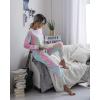 imagePRETTYGARDEN Womens Tie Dye Two Piece Pajamas Set Casual Long Sleeve Sweatshirt with Long Pants LoungewearMulticolor