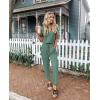 imagePRETTYGARDEN Jumpsuits for Women 2025 Spring Summer Casual Dressy Short Sleeve Romper Airport Vacation Travel OutfitsFruit Green