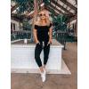imagePRETTYGARDEN One Piece Jumpsuits for Women 2025 Summer Casual Drawstring Sleeveless Tank Romper Beach Vacation OutfitsBlack