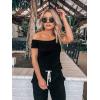 imagePRETTYGARDEN One Piece Jumpsuits for Women 2025 Summer Casual Drawstring Sleeveless Tank Romper Beach Vacation OutfitsBlack