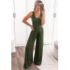 imagePRETTYGARDEN Sleeveless Tank Wide Leg One Piece Jumpsuits 2025 Spring Summer Travel Airport Outfits Casual Pants RompersArmy Green