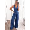 imagePRETTYGARDEN Sleeveless Tank Wide Leg One Piece Jumpsuits 2025 Spring Summer Travel Airport Outfits Casual Pants RompersBlue