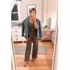 imagePRETTYGARDEN Sleeveless Tank Wide Leg One Piece Jumpsuits 2025 Spring Summer Travel Airport Outfits Casual Pants RompersDark Grey