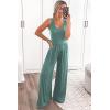 imagePRETTYGARDEN Sleeveless Tank Wide Leg One Piece Jumpsuits 2025 Spring Summer Travel Airport Outfits Casual Pants RompersGrey Green