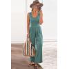 imagePRETTYGARDEN Sleeveless Tank Wide Leg One Piece Jumpsuits 2025 Spring Summer Travel Airport Outfits Casual Pants RompersGrey Green