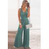 imagePRETTYGARDEN Sleeveless Tank Wide Leg One Piece Jumpsuits 2025 Spring Summer Travel Airport Outfits Casual Pants RompersGrey Green
