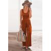 imagePRETTYGARDEN Sleeveless Tank Wide Leg One Piece Jumpsuits 2025 Spring Summer Travel Airport Outfits Casual Pants RompersOrange Red