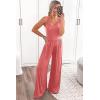imagePRETTYGARDEN Sleeveless Tank Wide Leg One Piece Jumpsuits 2025 Spring Summer Travel Airport Outfits Casual Pants RompersPink