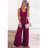 imagePRETTYGARDEN Sleeveless Tank Wide Leg One Piece Jumpsuits 2025 Spring Summer Travel Airport Outfits Casual Pants RompersPurple Red