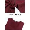 imagePRETTYGARDEN Sleeveless Tank Wide Leg One Piece Jumpsuits 2025 Spring Summer Travel Airport Outfits Casual Pants RompersWine Red
