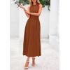 imagePRETTYGARDEN Spring Casual Dresses for Women 2025 Summer Business Work Midi Sleeveless A Line Pleated Cocktail DressCaramel