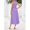 imagePRETTYGARDEN Spring Casual Dresses for Women 2025 Summer Business Work Midi Sleeveless A Line Pleated Cocktail DressPurple