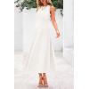 imagePRETTYGARDEN Spring Casual Dresses for Women 2025 Summer Business Work Midi Sleeveless A Line Pleated Cocktail DressWhite