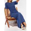 imagePRETTYGARDEN Womens Eyelet Cover Up Dress 2025 Summer Vacation Resort Maxi Dresses Beach Short Sleeve Hollow Out SundressBlue
