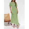 imagePRETTYGARDEN Womens Eyelet Cover Up Dress 2025 Summer Vacation Resort Maxi Dresses Beach Short Sleeve Hollow Out SundressMint Green