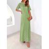 imagePRETTYGARDEN Womens Eyelet Cover Up Dress 2025 Summer Vacation Resort Maxi Dresses Beach Short Sleeve Hollow Out SundressMint Green