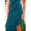 imagePRETTYGARDEN Womens Summer Maxi Dresses 2025 Strapless Tube Ruffle Asymmetrical Bodycon Party Cocktail Formal Long DressLake Blue