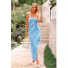 imagePRETTYGARDEN Womens Summer Maxi Dresses 2025 Strapless Tube Ruffle Asymmetrical Bodycon Party Cocktail Formal Long DressLight Blue