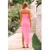 imagePRETTYGARDEN Womens Summer Maxi Dresses 2025 Strapless Tube Ruffle Asymmetrical Bodycon Party Cocktail Formal Long DressLight Pink