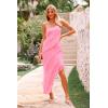 imagePRETTYGARDEN Womens Summer Maxi Dresses 2025 Strapless Tube Ruffle Asymmetrical Bodycon Party Cocktail Formal Long DressLight Pink