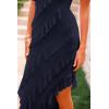 imagePRETTYGARDEN Womens Summer Maxi Dresses 2025 Strapless Tube Ruffle Asymmetrical Bodycon Party Cocktail Formal Long DressNavy