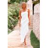 imagePRETTYGARDEN Womens Summer Maxi Dresses 2025 Strapless Tube Ruffle Asymmetrical Bodycon Party Cocktail Formal Long DressWhite